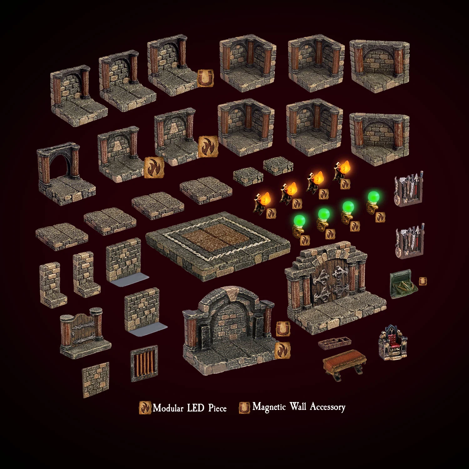 Deluxe Starter Set - Zaltar's Gameroom (Encounter 1) NO ANCHOR MAGNETS (Painted) - Image 3