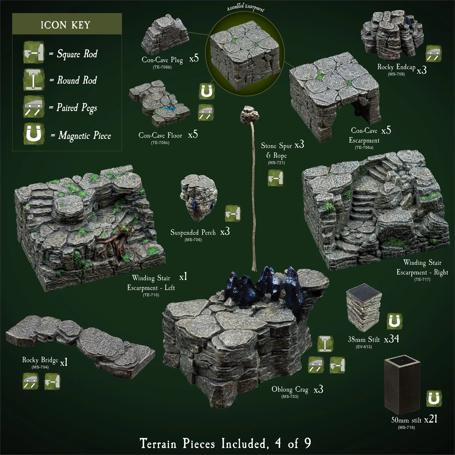 Mountain Mega Build - "Wyverstone Peak" (Painted) - Image 5
